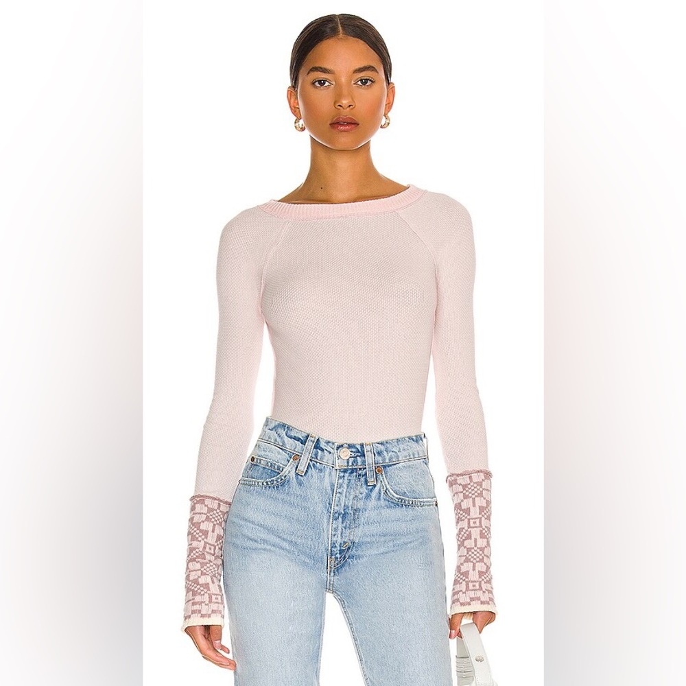 Free People She’s Reversible Cuff Top in Dreamt Kiss Sz S